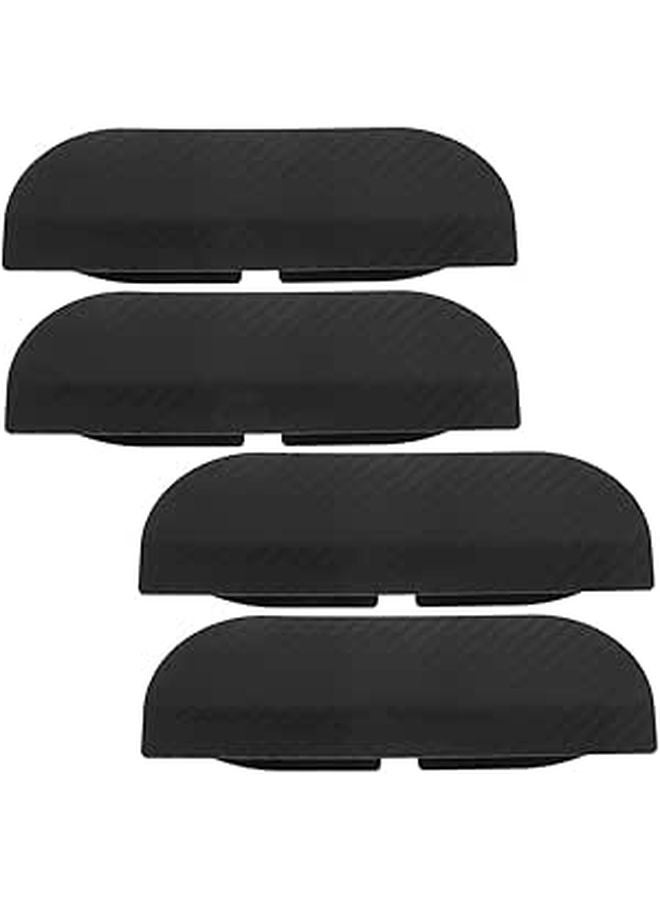 4Pcs Car Side Mirror Rain Guards Water Repellent Eyebrows Black Exterior Accessories - Image 1