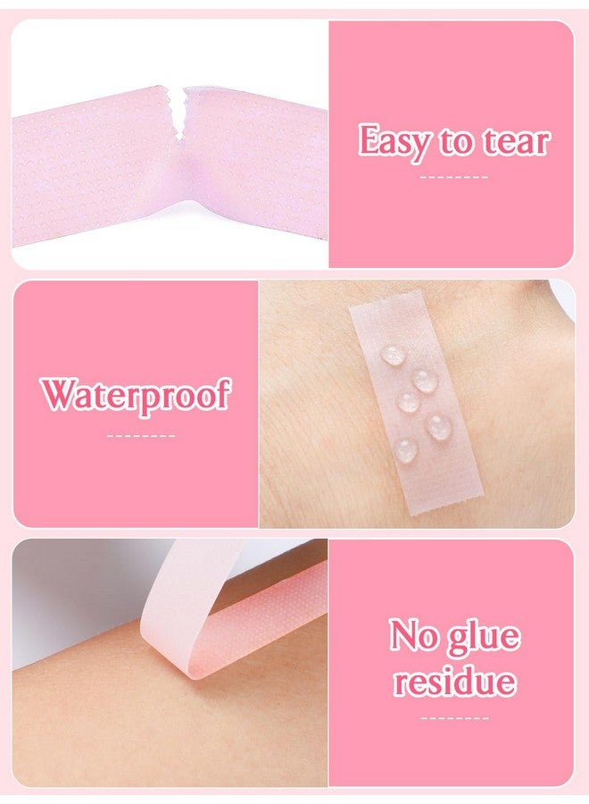 TEOYALL Pe Lash Tapes 5 Rolls Adhesive Micropore Breathable Pink Eyelash Extension Tapes Lash Extensions Supplies9 Meter10 Yard Each Roll (5 Rolls) - Image 3
