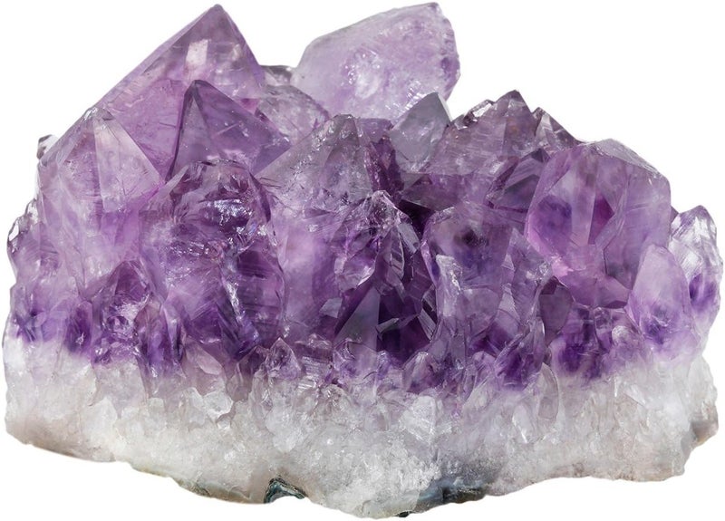 rockcloud Natural Purple Amethyst Quartz Crystal Cluster Geode Druzy Home Decoration Gemstone Specimen - Image 3