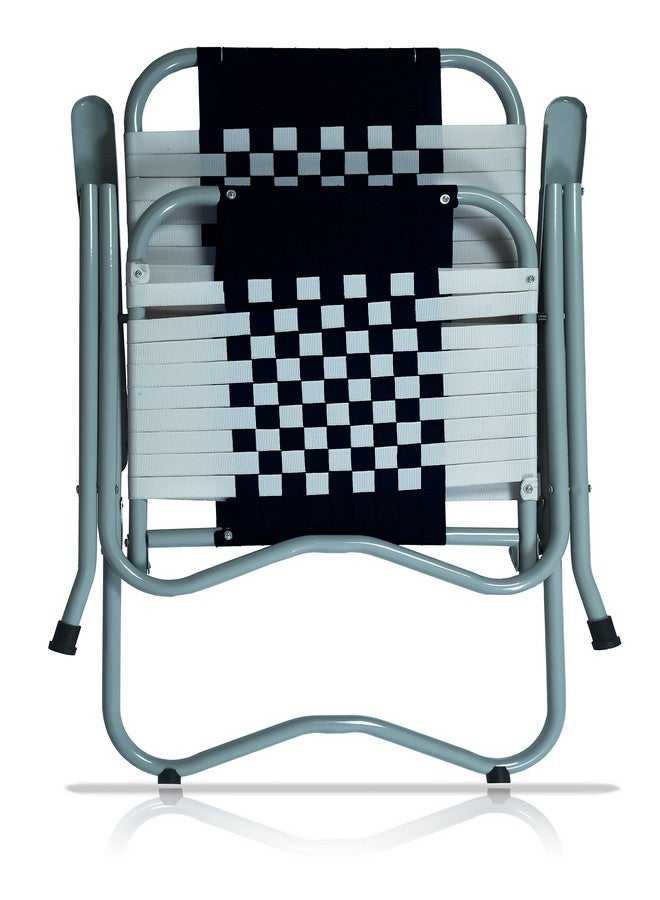 ARTEMIST ARTEMIST Folding Chair with Durable Folding Frame and arm Rest Portable Chair for Garden, Patio, Lawn, Balcony (Black) - Image 2