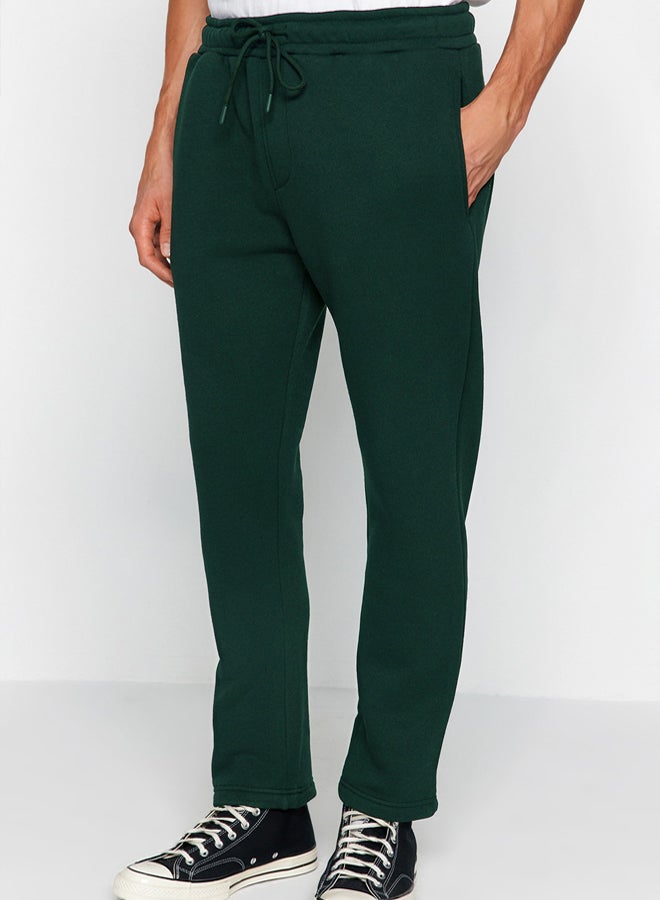 trendyol Green Regular/Normal Cut Cotton Open Leg Sweatpants - Image 2