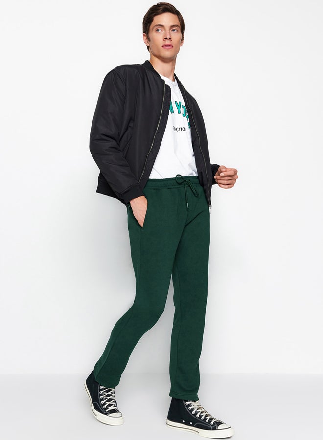 trendyol Green Regular/Normal Cut Cotton Open Leg Sweatpants - Image 1