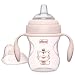 Chicco Transition Sippy Cup for Babies 4 Months 7oz Training Cup with Soft Silicone Spout Easy Grip Removable Handles Measurement Markings BPA Free Blush - Image 2