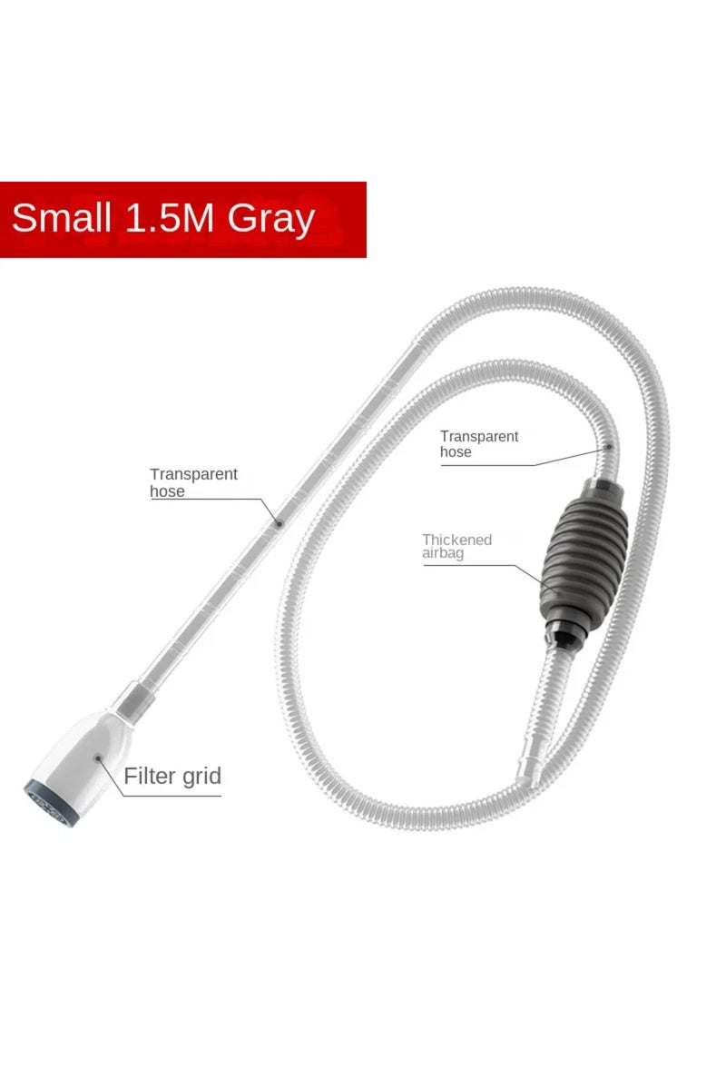 إيروريكس جهاز تغيير مياه حوض السمك الجديد بطول 1.5 متر، وغسالة الرمل، ومضخة المياه، وماصة مياه حوض السمك، وأنبوب السيفون، وما