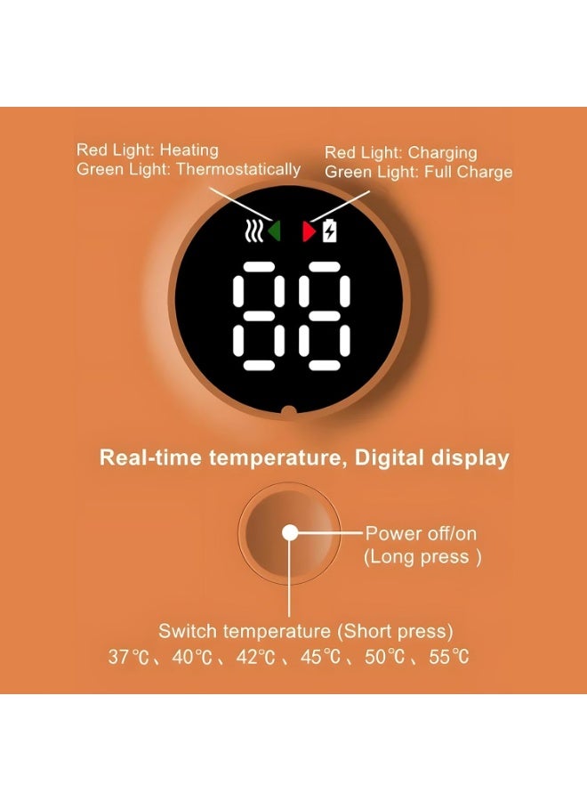 Portable Bottle Warmer for Travel, Rapid Warming with Battery-Powered Temperature Display, Waterless Milk Warming for Comfortable Baby Feeding On The Go  - Image 5