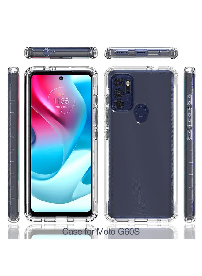 S-TOP Case For Motorola Moto G60S High Transparency Two-color Gradual Change Phone Case - Image 2