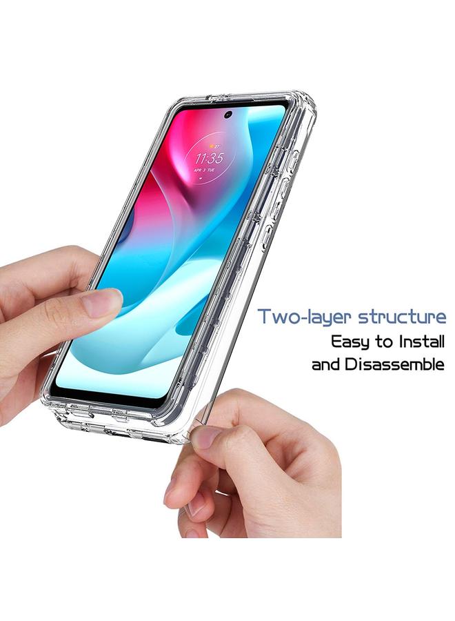 S-TOP Case For Motorola Moto G60S High Transparency Two-color Gradual Change Phone Case - Image 4