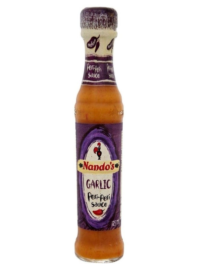 Nando's Garlic Peri-Peri Sauce, 125ml (Pack of 4) - Image 1