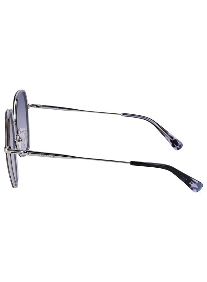 Longchamp نظارة شمسية مستطيلة للحماية من الأشعة فوق البنفسجية للنساء - LO163S-046-5818 - مقاس العدسة: 58 ملم - Image 2