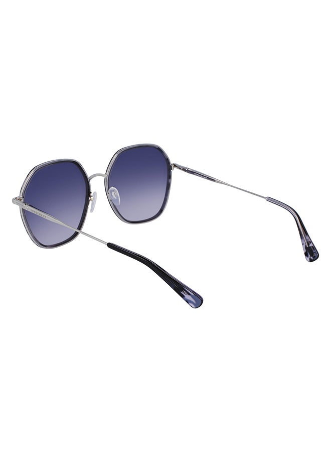 Longchamp نظارة شمسية مستطيلة للحماية من الأشعة فوق البنفسجية للنساء - LO163S-046-5818 - مقاس العدسة: 58 ملم - Image 3