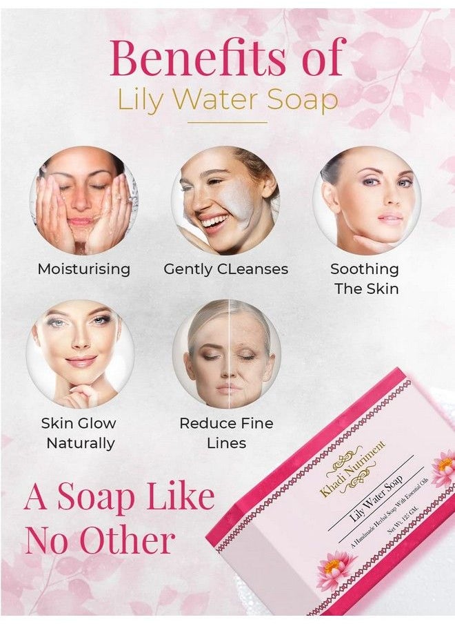 Riment Lily Water Ocean Auqa And Pomegranate Soap With Essential Oil Removes Impurities Freshing Refreshing Skin Cleans Dirt 125 Gm Each Soaps For Unisex (Pack Of 3)