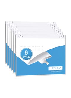 SMARTPOINTS Acrylic Wall Mount Sign Holder 8.5 x 11 Horizontal 12 Pack, Clear Paper Document Holder, Wall Mount Ad Frame with 3m Tape Adhesives & Screws for Office, Home, Store, Restaurant  - Image 1