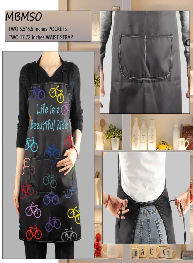 MBMSO Bicycle Apron Cycling Lover Gift Bike Mechanic Apron Life is a Beautiful Ride Gift Bicycle Repair Apron Bike Rider Gift (Bicycle Apron-b) - Image 3