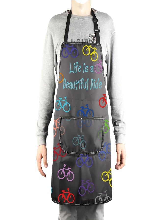 MBMSO Bicycle Apron Cycling Lover Gift Bike Mechanic Apron Life is a Beautiful Ride Gift Bicycle Repair Apron Bike Rider Gift (Bicycle Apron-b) - Image 4