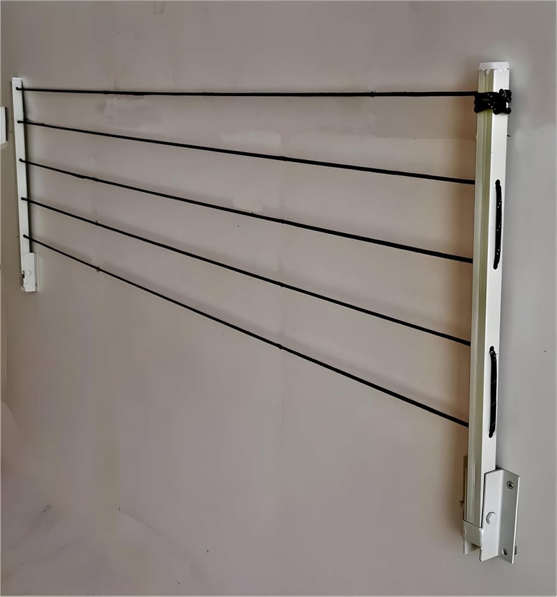 APPLICE Wall Mounted Heavy Duty Foldable Cloth Drying Stand Wall Mount Cloth Drying Stand Foldable Cloth Stand Cloth Drying Rack - Image 5