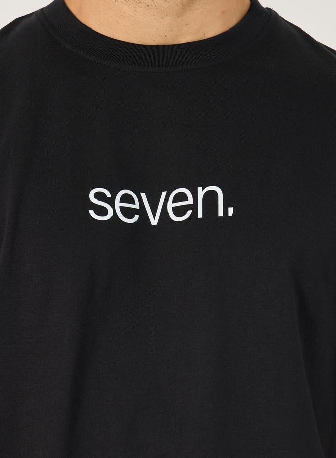 ستايلي تيشيرت ستايلي مطبوع بطاقم عنق كبير الحجم - Image 3