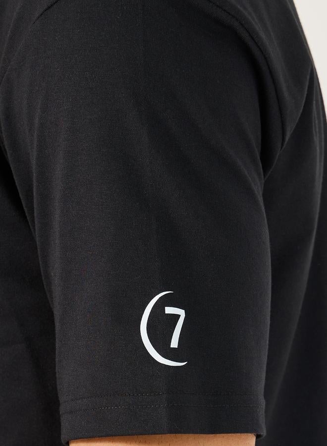 Styli Slogan Print Crew Neck Oversized T-Shirt - Image 4