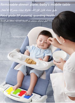 oldlaiben Baby Bouncer, Multi-Function Baby Balance Chair, Adjustable Metal Baby Balance Chair, Baby Swing Chair, with 3-Point Harness, Removable Dinner Plate, Toy Rack,  For 0-24 Months Toddler Infant  - Image 5