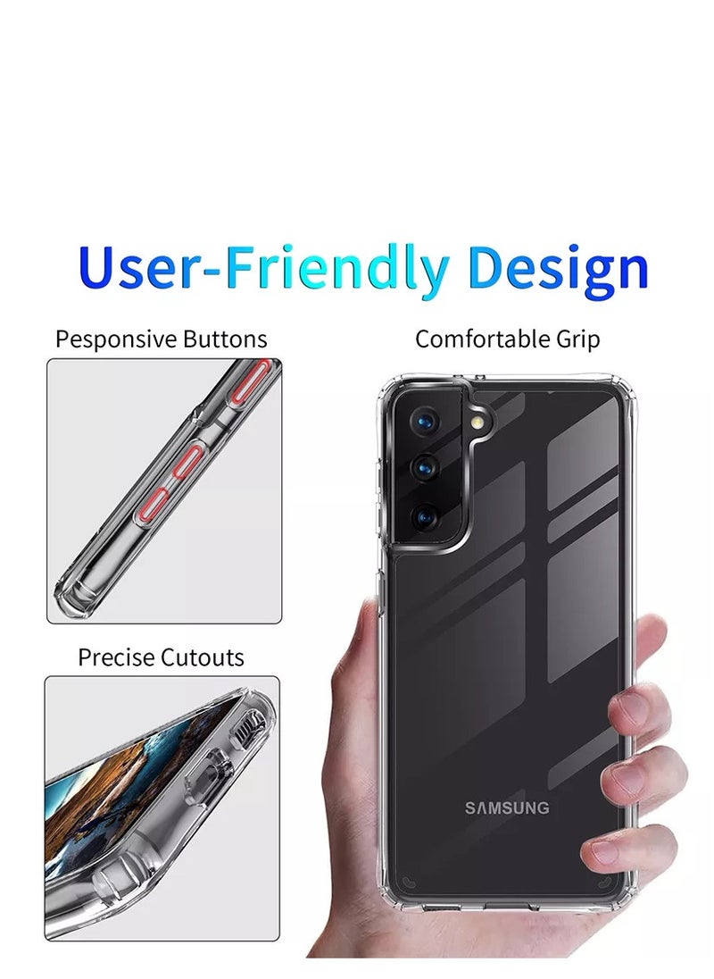 Protect - غطاء حماية شفاف عالي الجودة من مادة TPU لهاتف Samsung S21 Plus مضاد للخدش والصدمات مقاس 6.8 بوصة - Image 1