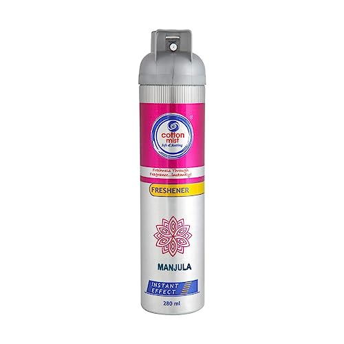 Cotton Mist Air Freshner Spray Pack of 4 Manjula, Musk, Orange, IRIS (280gm each) - Image 3