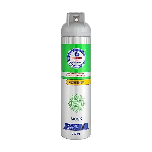 Cotton Mist Air Freshner Spray Pack of 4 Manjula, Musk, Orange, IRIS (280gm each) - Image 4