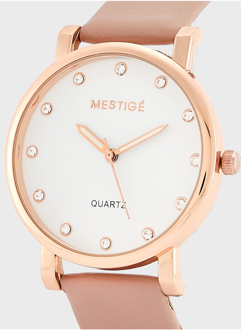 Mestige - Steele Analog Watch - Image 1