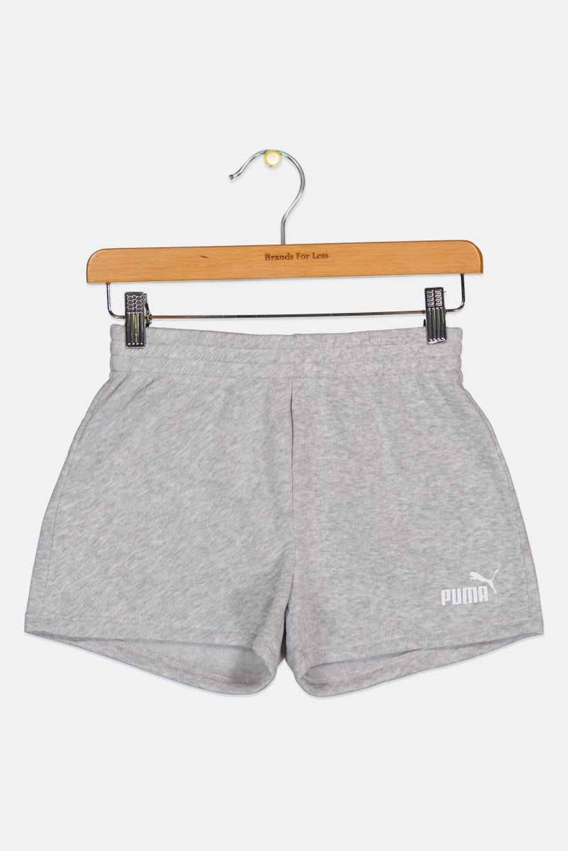 PUMA Kids Boy Brand Logo Outdoor Shorts, Grey - Image 1