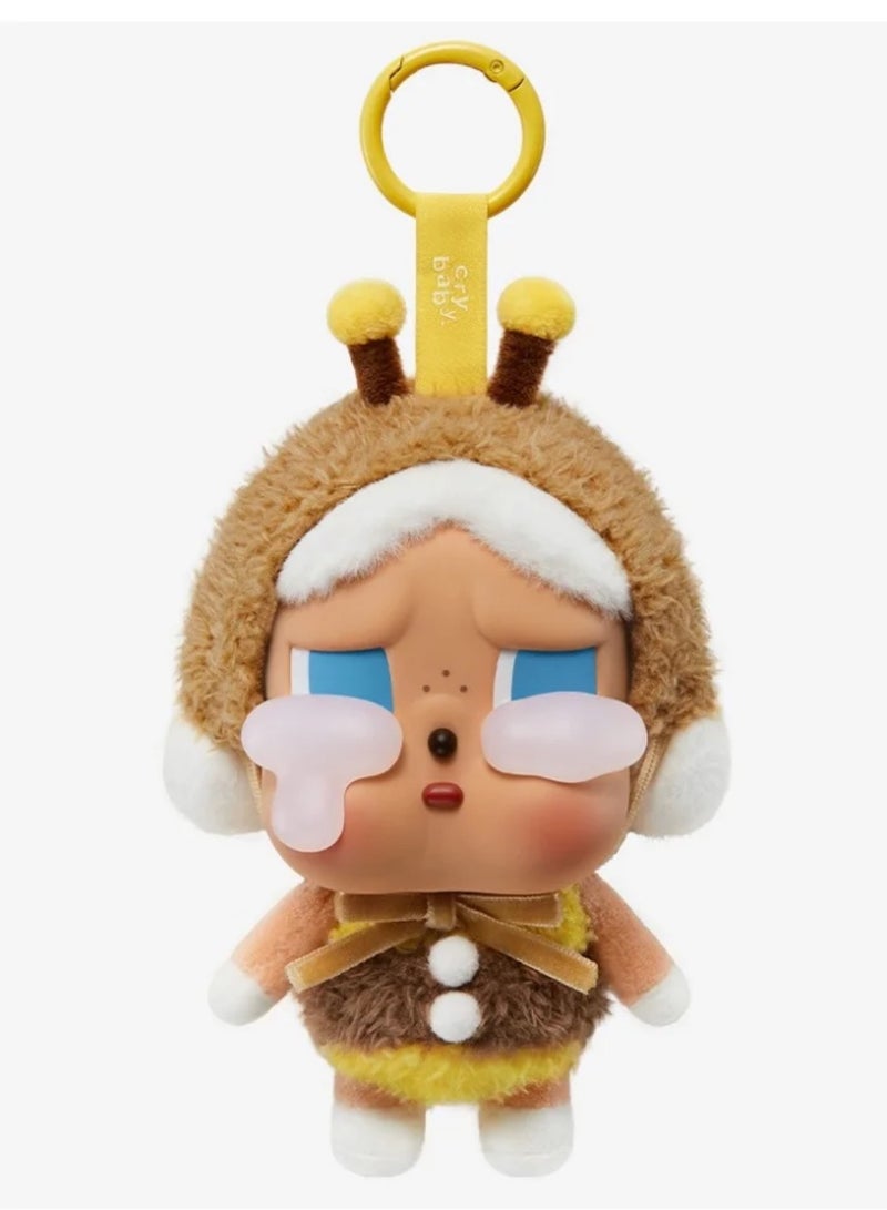 كراي بيبي Doll Pendant，CRYBABY Vinyl Plush Doll 13cm （I'LL BRING YOU A FLOWER） - Image 1
