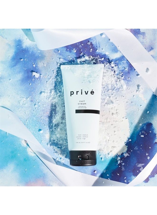 PRIVE كريم تجعيد الشعر الخاص ينشط ويحدد التجاعيد عديمة الحياة / خالي من السيليكون 175 مل / 5.9 أونصة - Image 3