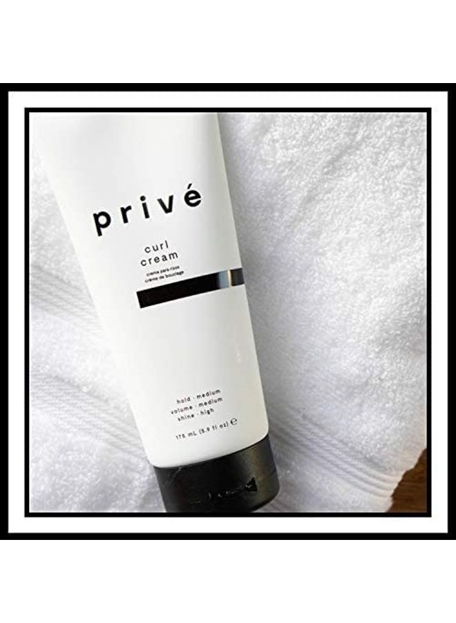 PRIVE كريم تجعيد الشعر الخاص ينشط ويحدد التجاعيد عديمة الحياة / خالي من السيليكون 175 مل / 5.9 أونصة - Image 5