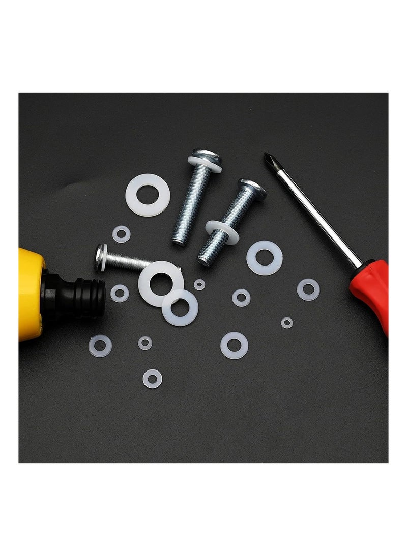 MVAQKLM  700 Pcs Premium Nylon Flat Washer Assortment Set Durable Black Plastic Washers for Screws and Bolts | Metric Spacer Gasket Kit in 8 M2 M2.5 M3 M4 M5 M6 M8 - Image 4