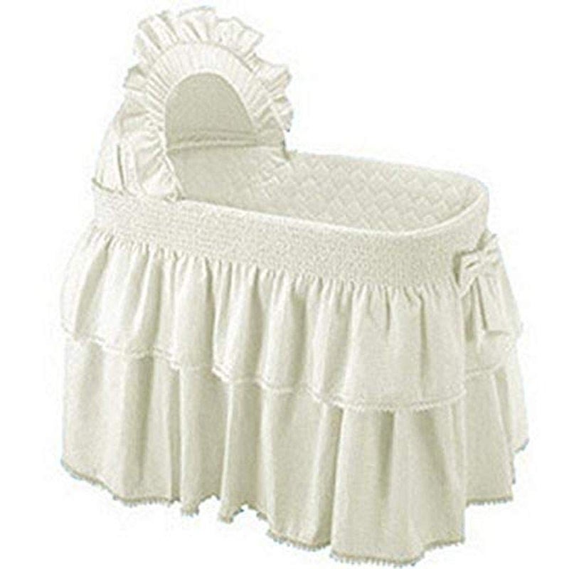 babykidsbargains Babykidsbargains Paradise Rainbow Ecru Bassinet Liner Skirt and Hood 16 x 32 