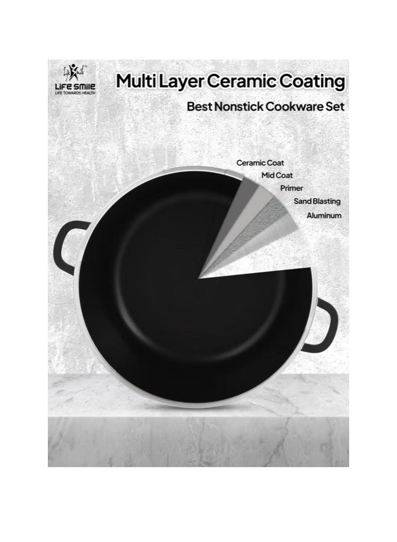 AKDC LIFE SMILE Shallow Pot Casserole 36cm, 7.8L - Image 2