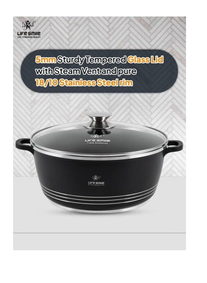 AKDC LIFE SMILE Shallow Pot Casserole 36cm, 7.8L - Image 3