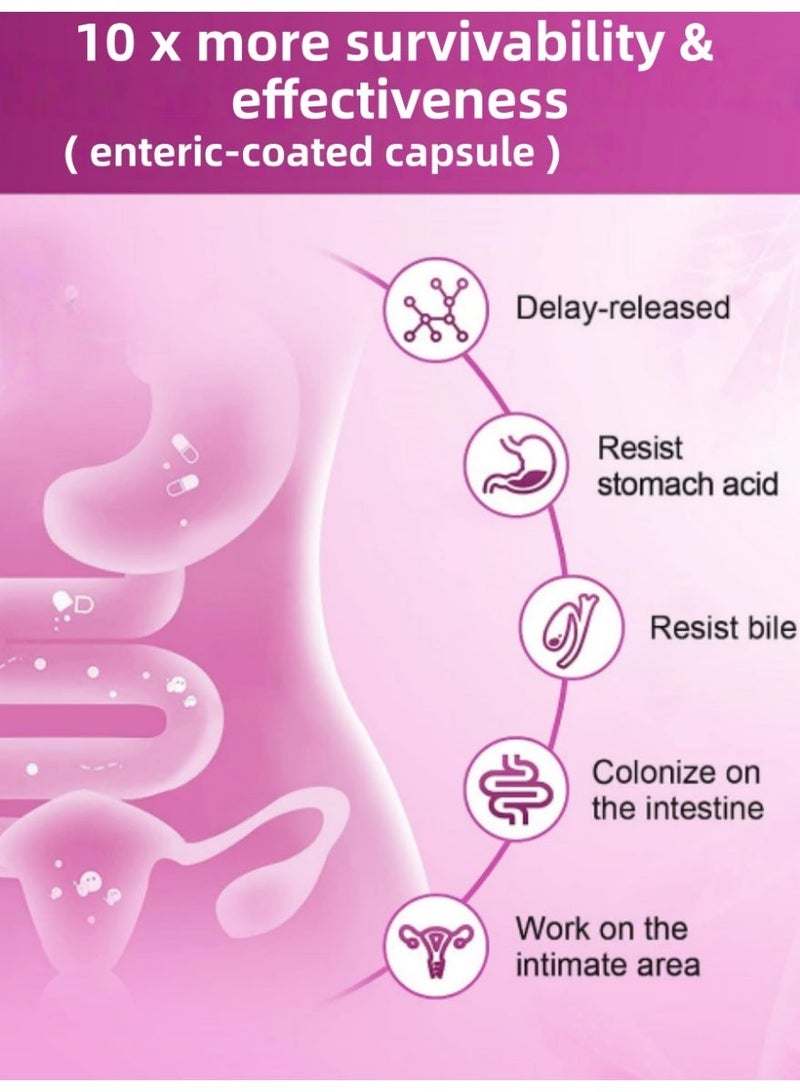 Probiotic Live Women Probiotic 100 Billion CFU 31 Strains 2 Pack 90 Capsules Prebiotic Digestive Health Support - Image 5