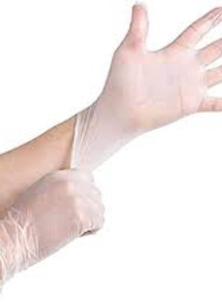 KNP KNP Clear Vinyl Latex Disposable Gloves are Designed For Single Use Applications Where Protection and Hygiene are Essential.  - Image 1
