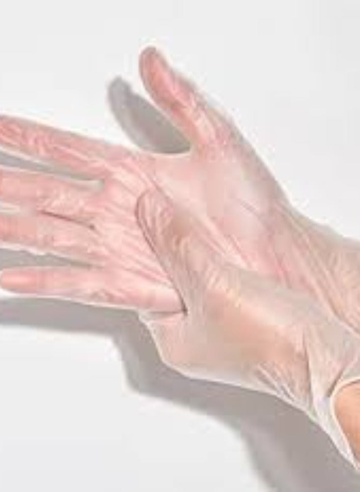KNP KNP Clear Vinyl Latex Disposable Gloves are Designed For Single Use Applications Where Protection and Hygiene are Essential.  - Image 2