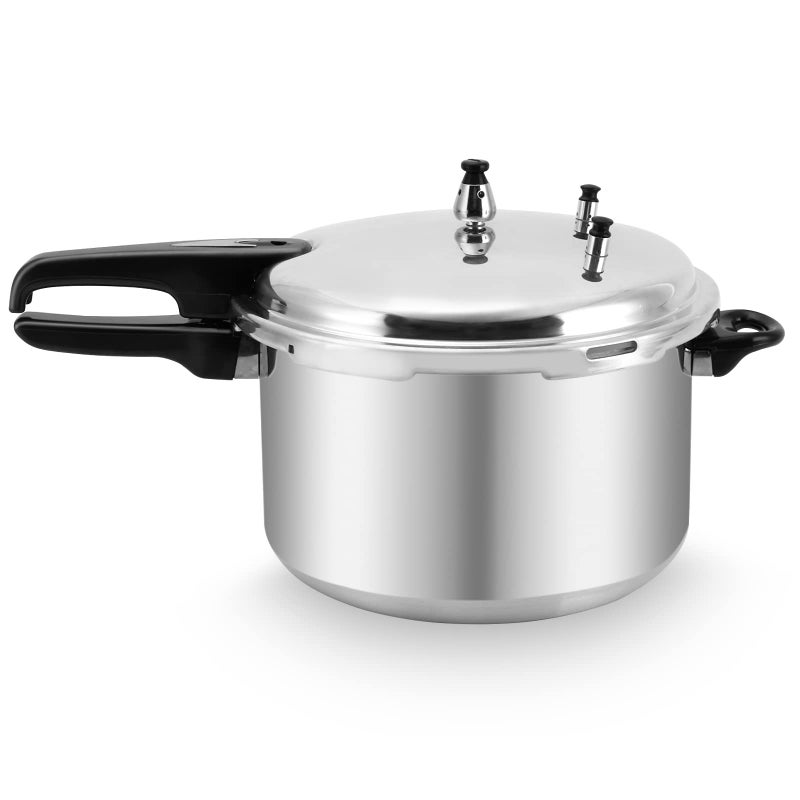 Fulgutonit Fulgutonit 12 Quart Pressure CookerAluminum Pressure Canner wCanning Rack  Easy Lock Lid for Canning Steaming 