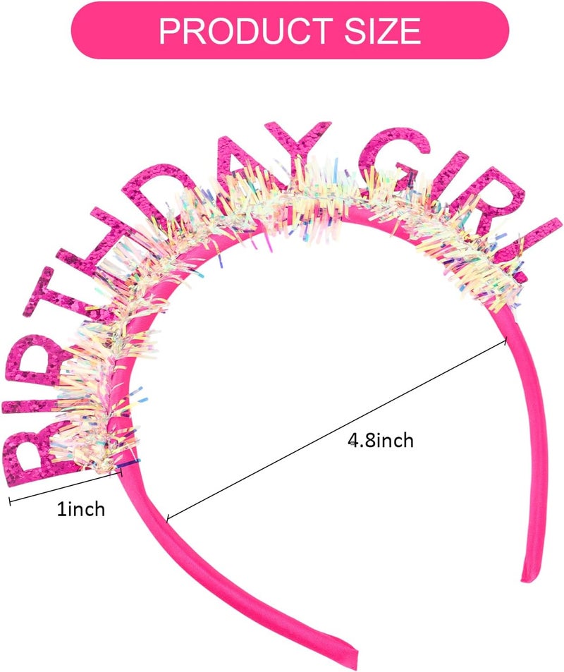 CIEHER Birthday Girl Headband Birthday Crown for Women Girls - Image 4