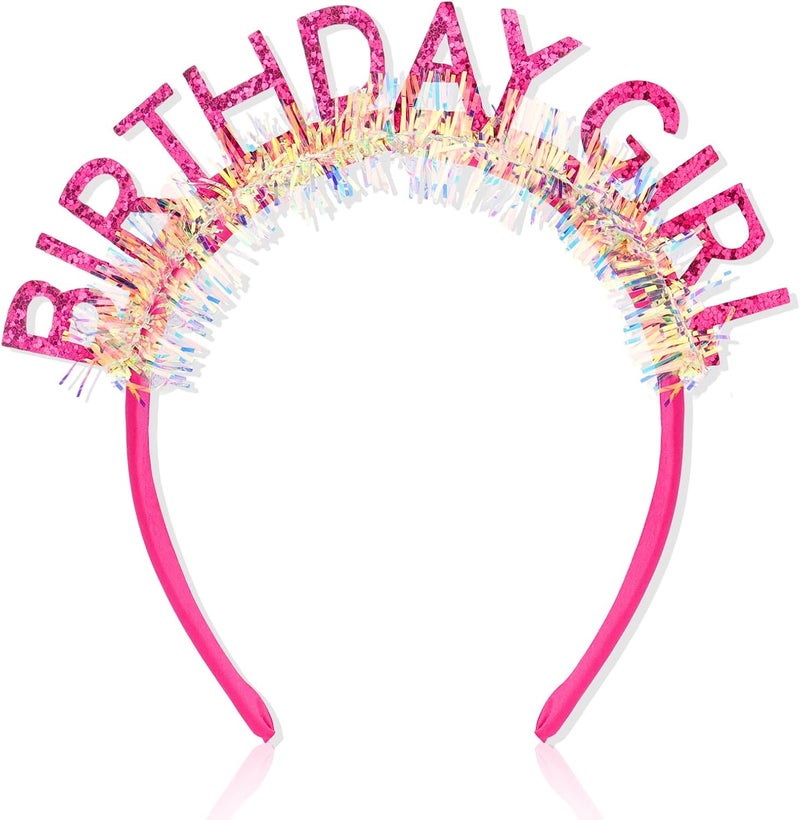 CIEHER Birthday Girl Headband Birthday Crown for Women Girls - Image 1