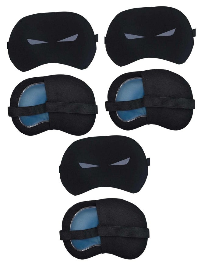 Samtrish Reusable Superhero Eye Mask with Cooling Gel - Hot & Cold Compress Therapy for Puffy Eyes & Migraines - Relaxation Sleep Mask for Men Women Kids - Adjustable Strap - Cotton Fabric | Pack of 3 - Image 1