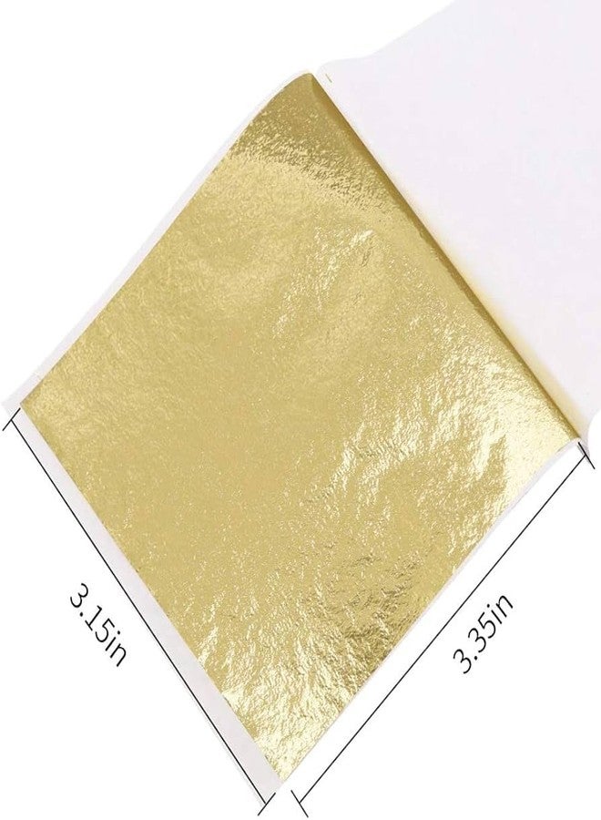 ASK VARK WALA Imitation K Gold Metal Leaf Sheets - 100 Pieces, 8 cm x 8.5 cm - Image 2