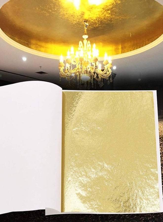 ASK VARK WALA Imitation K Gold Metal Leaf Sheets - 100 Pieces, 8 cm x 8.5 cm - Image 5