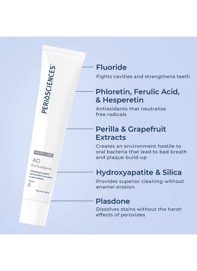 PerioSciences Ao Pro Post Whitening Toothpaste With Nano Hydroxyapatite Remineralizing 3 Fl Oz / 90Ml Pack Of 2  - Image 2