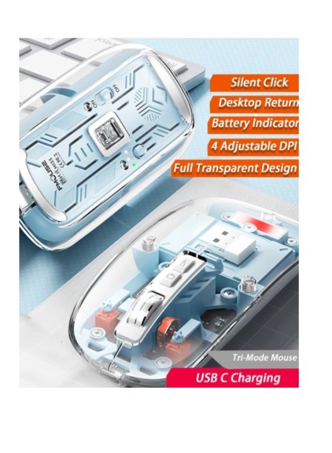 Terabyte BLUETOOTH Wireless&2.4G Mouse USB& TYPE C - Image 5