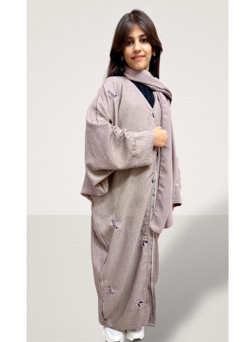 بهنس عبايات للمدرسة بشت قماش لينن وعبايات سن محير | عباية سن محير وعباية السن المحير | عبايات ملونة للعمر المحير وعبيات للعمر المحير | عباية للعمر المحير وعبايات صغار | عبايات صغيرة للبنات تناسب كل ستايل | عباية للقصيرات وعباية للقصيرة | عباية للمدرسة وعبايات للمتوسط | عباية للثنوية وعباية للجامعة | عبايات كشخة فخمة انيقة ناعمة | عباية الهبة ترند بشت خليجية | عبايات للبنات المراهقات وللمراهقات تناسب المدرسة المتوسط - Image 2