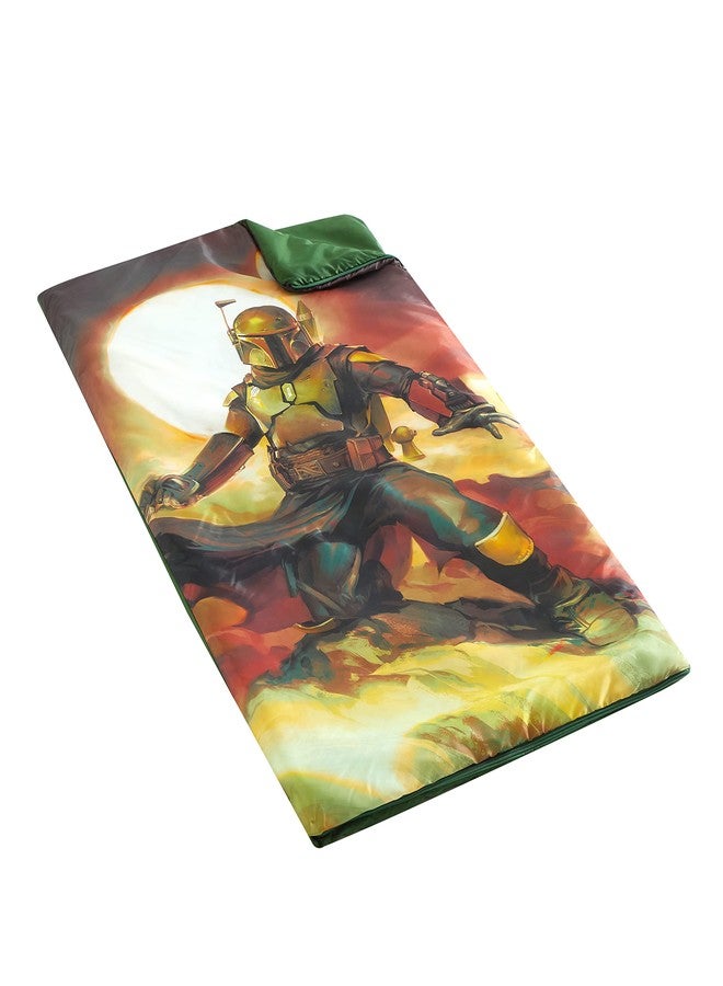 Idea Nuova Boba Fett 2 Piece Sling Bag and Sleeping Bag Set, 26" Wx46 L,Ideal for Sleepovers & Travel for Ages 3+ - Image 5