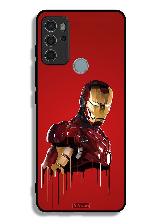 Tolwak Motorola Moto G60S Protective Case Cover Iron Man Art - Image 2