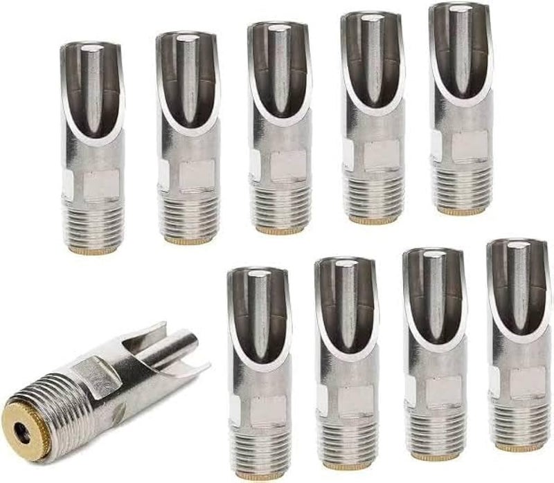 Bethlehem Pig Nipple Drinker Stainless Steel Water Nipple sow Pack of 10 with Brass Attached Pig Swine Sow Livestock Waterer Drinker Nipple Automatic Water Drinking - Image 2