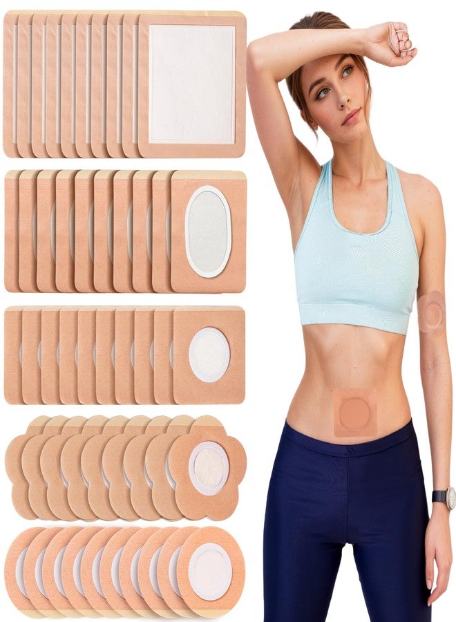 RAJOSEE 70 Pcs Castor Oil Patch, Cotton Caster Oil Pack Wrap for Waist Back Neck Arm, Self-Adhesive for Convenient Use - Image 1
